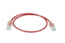 PREMIUM LINE Patch Cord Cat.6A U/UTP SLIMLINE LSOH 0.5M RED