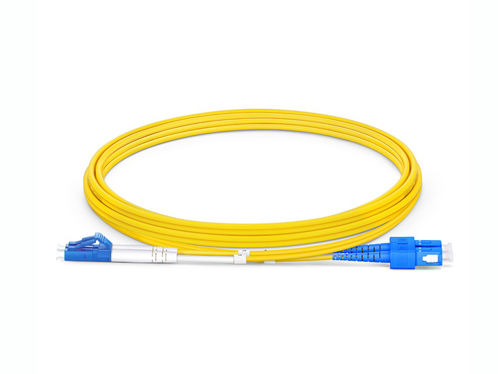 PREMIUM LINE FO Patch Cord LC/UPC-SC/UPC, Duplex SM 9/125 LSOH, 1M