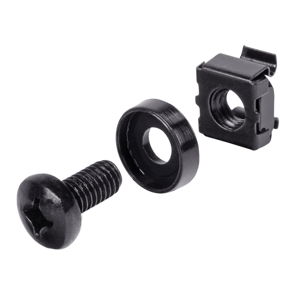 PREMIUM LINE Cage nut for cabinet, 50 sets/bag (one set = screw+nut+cushion) washer packed in PE bag, P/N for 1bag)