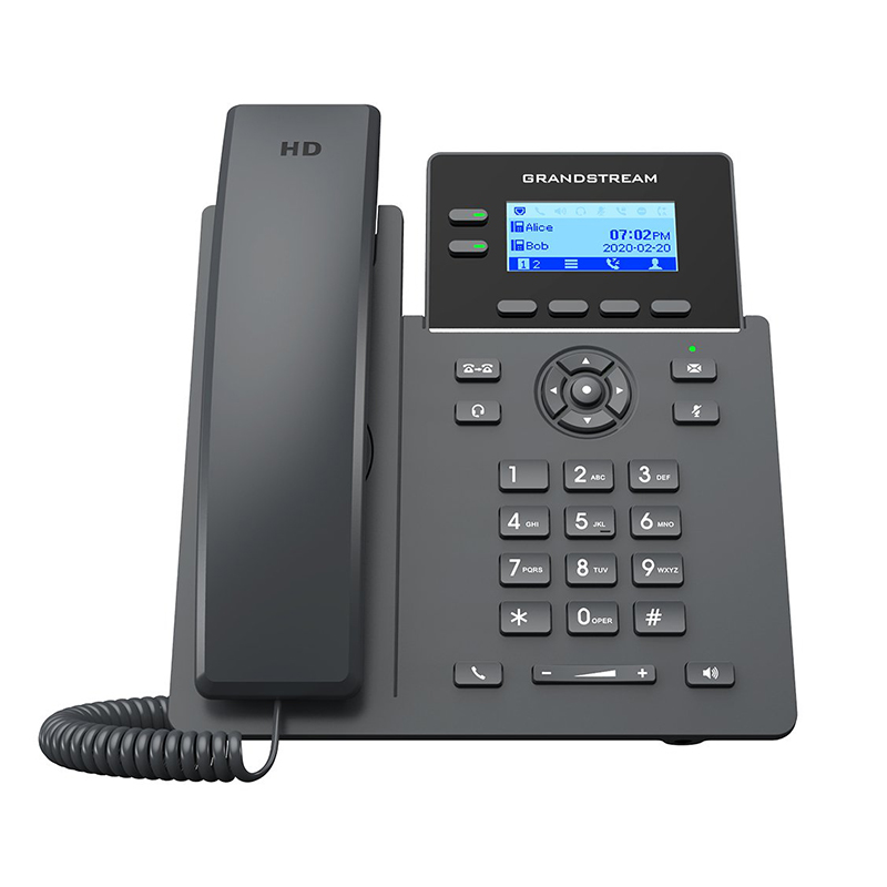 Grandstream SIP GRP2602P, 2-line Essential IP Phone (with PoE)