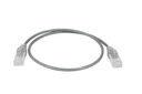 PREMIUM LINE Patch Cord Cat.6A U/UTP SLIMLINE LSOH 1 M GRAY