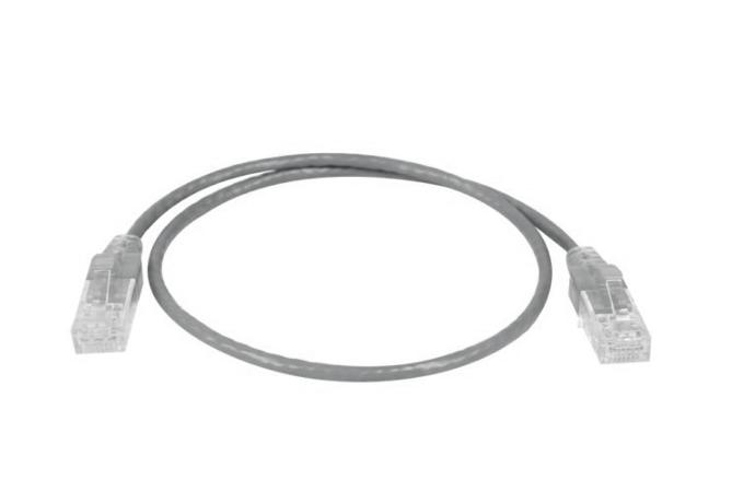 PREMIUM LINE Patch Cord Cat.6A U/UTP SLIMLINE LSOH 2 M GRAY