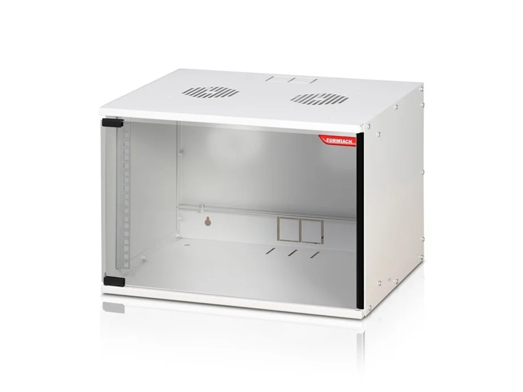 FORMRACK SOHO 19" Ѕиден Ормар 9U, 515x400мм, висина: 448мм, носивост до 50 кг. предна врата со калено стакло