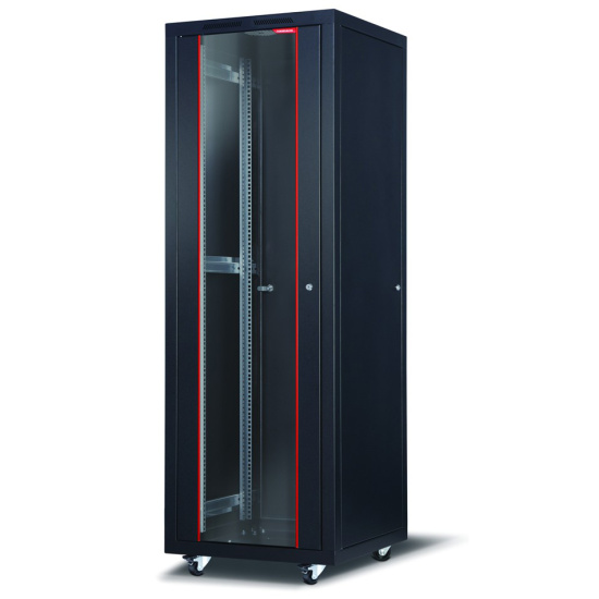 FORMRACK BETALINE 19" Слободностоечки Oрмар 42U, 600x600, висина: 1829мм, 600 кг. калено стакло, (без тркала)