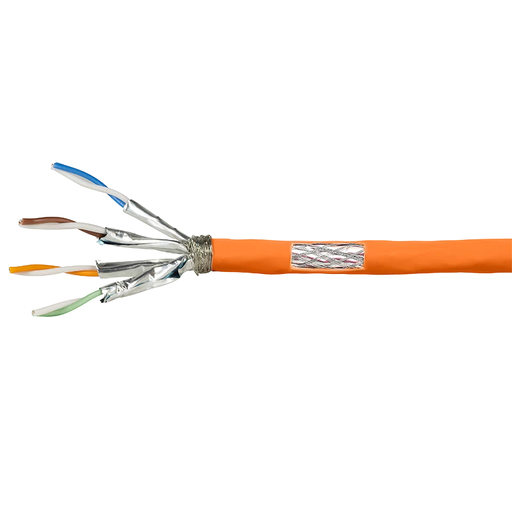 [PL 207440270-B] PREMIUM LINE Cat.7, S/FTP Installation Cable, 4x2xAWG 23/1, 1000 MHZ, LSOH-3. 500M & 1000M Reels, Orange