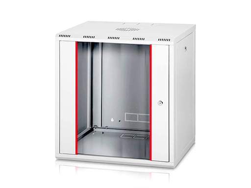 [ALFA-12U560] FORMRACK ALFALINE 19" Ѕиден ормар 12U, 600x560мм, висина: 593мм, носивост до 120 кг. предна врата со калено стакло
