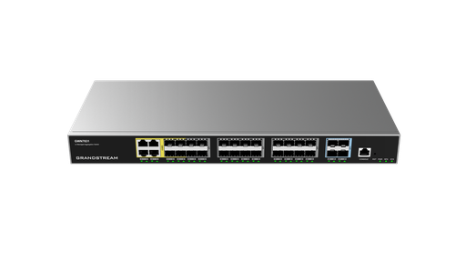 [GWN7831] Grandstream GWN7831, 28-Ports Layer 3 Aggregation Managed Switch, 4x Gigabit Ethernet Combo Ports, 24x SFP, 4x SFP+ Ports, 60W